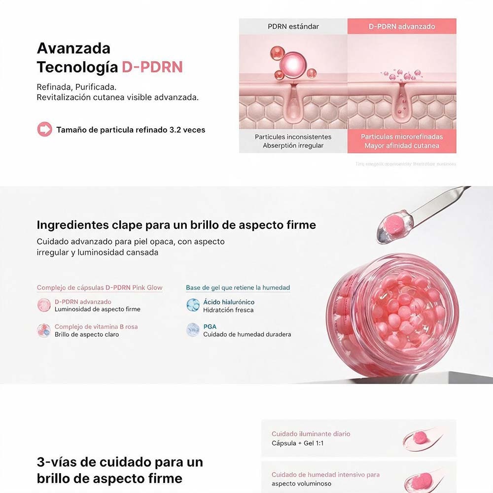 PDRN PINK VITAMIN GLOW BOOSTING CREAM (CREMA FACIAL ILUMINADORA Y REAVILITADORA)